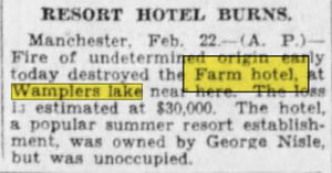 Farm Hotel - Feb 1929 Fire